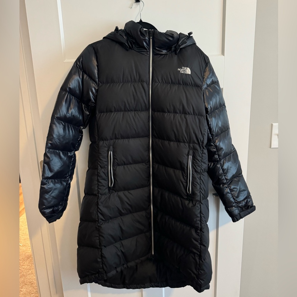Women’s, Northface, long puffer jacket, size large, never worn